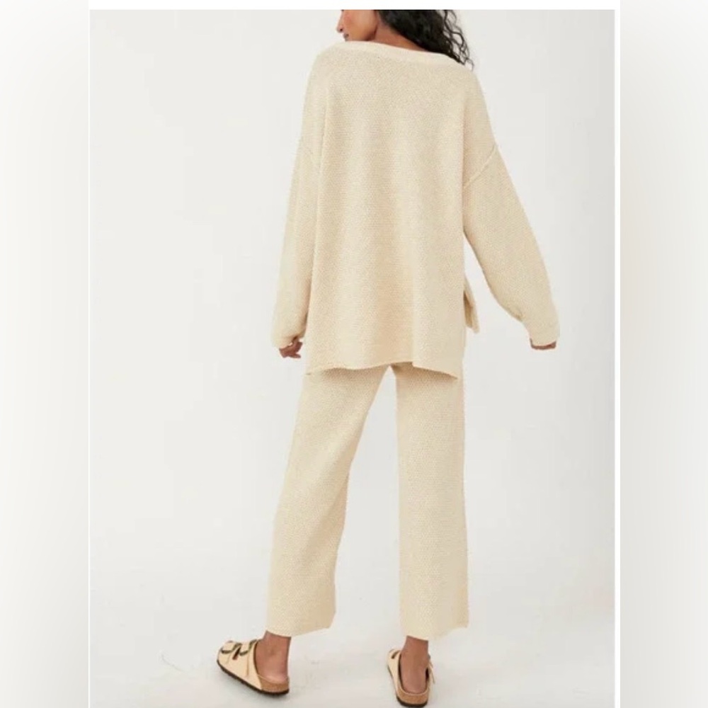 Free People Hailee Sweater Set au lait Small - Picture 2 of 6